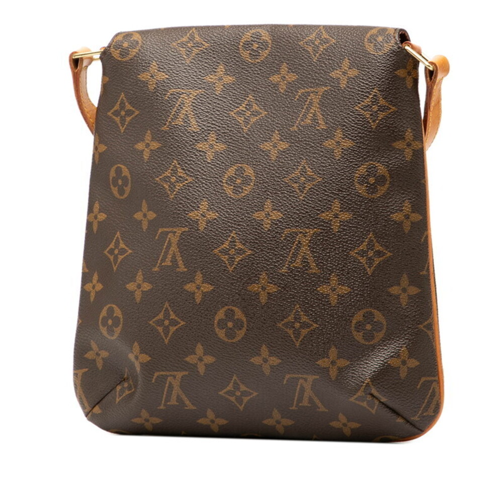 Louis Vuitton Brown Handbag Leather Short Monogram Bag Salsa Shoulder Musette - Picture 1 of 6